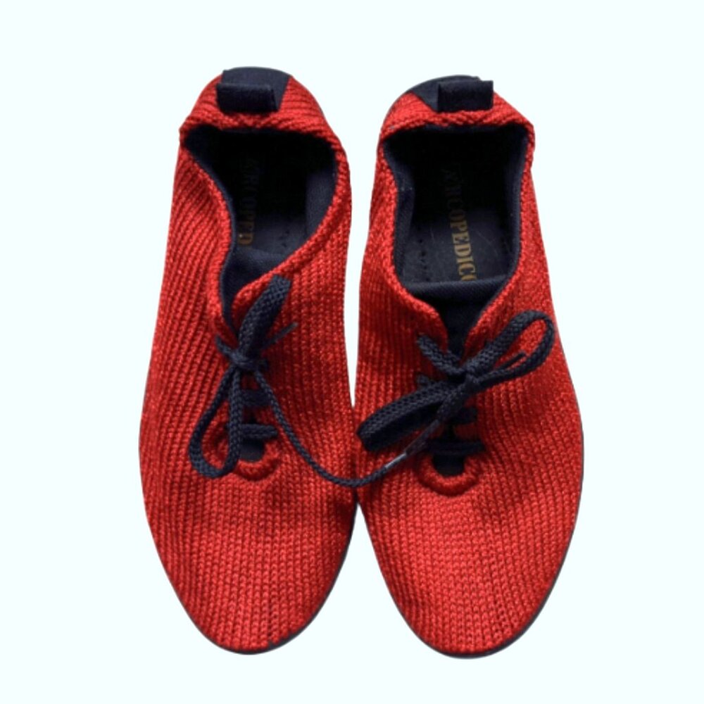 Arcopedico Knit Sneaker Walking Shoes Red Size EUR 36 / US 5.5